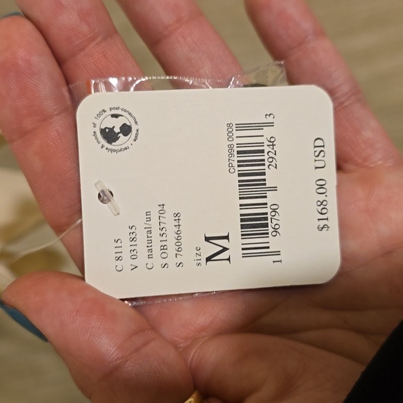 Free People Beige Military Style Jacket Blazer, Size M - Picture 3 of 8